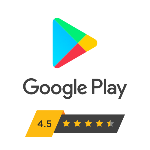 Google Play Store Rating 4.5 Stars - Sales Employee Tracking App
